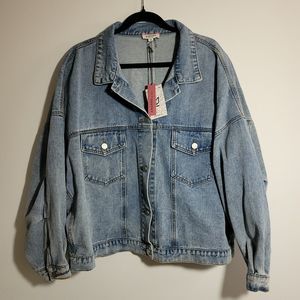 1X Wm NWT Denim Jacket Andree By Unit Brand New - A New Chapter Button Front
